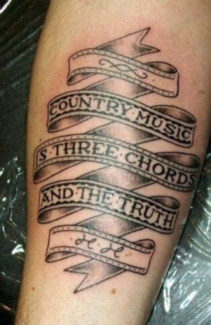 Country Music Tattoos Ideas: Express Your Love for Country Music with Unique Ink