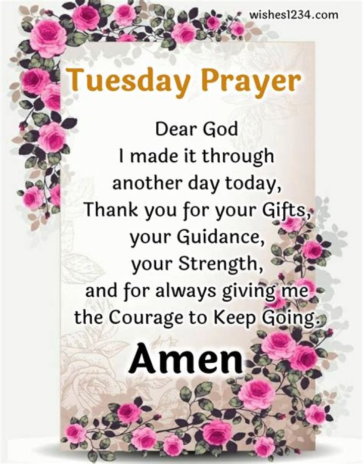 Tuesday Morning Prayer: A Guide to Finding Peace and Strength